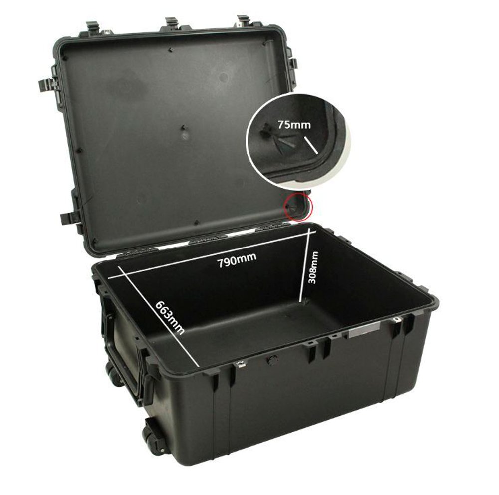 Ударопрочный кейс на колесах и выдвижной ручкой TREKFORM S8572