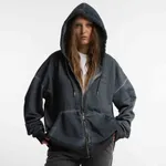 Худи Dissident Zip DDesigns in Garment Dyed Concrete