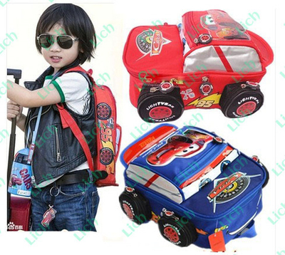 Рюкзак в форме машинки с аппликациями из м/ф "Тачки"