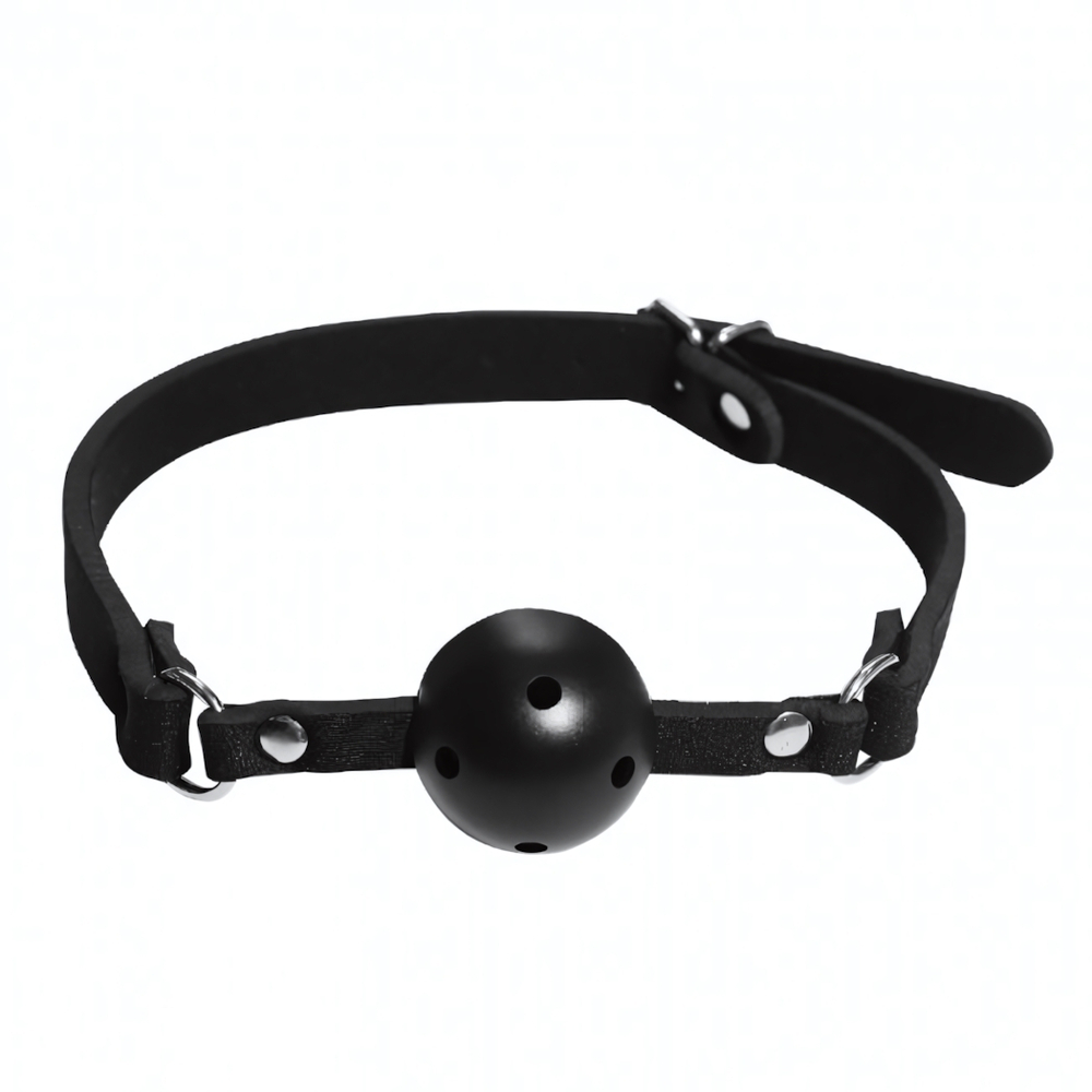 Дышащий кляп на мягком ремешке с застежкой ROSYLAND BDSM (черный) (Цвет: черный)