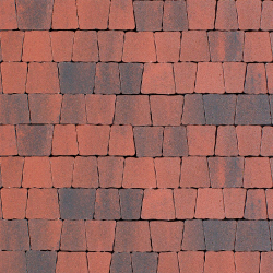 Тротуарная плитка АНТИК - Листопад гладкий Клинкер, комплект из 5 видов плит