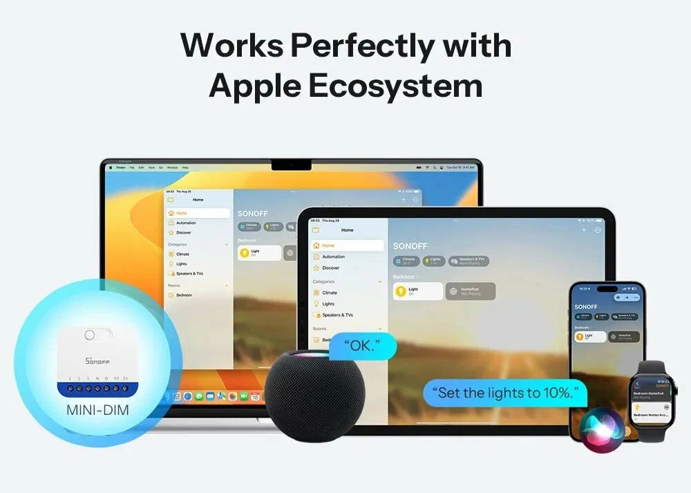 WiFi(Matter) димер SONOFF MINI-DIM