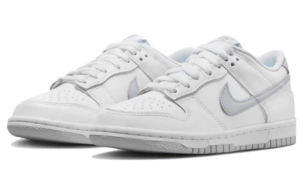 Nike Dunk "Neutral Grey" non-slip shock-absorbing low-top sneakers GS white gray