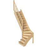 Лестница на второй этаж ЛС-07м/5 Левая с подступенками