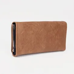 Кошелёк на магните, цвет коричневый