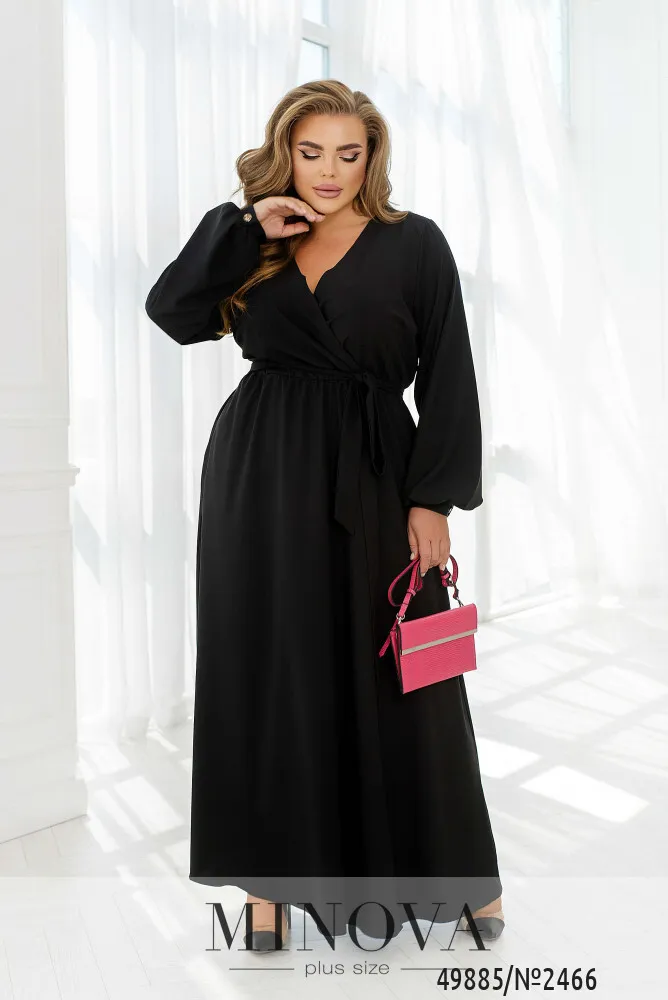 Платье 2466-черный Minova