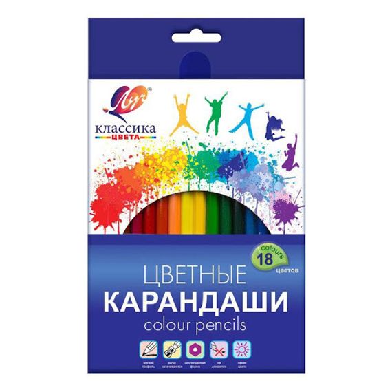 Rəngli karandaş \ Цветные карандаши 18 rəng