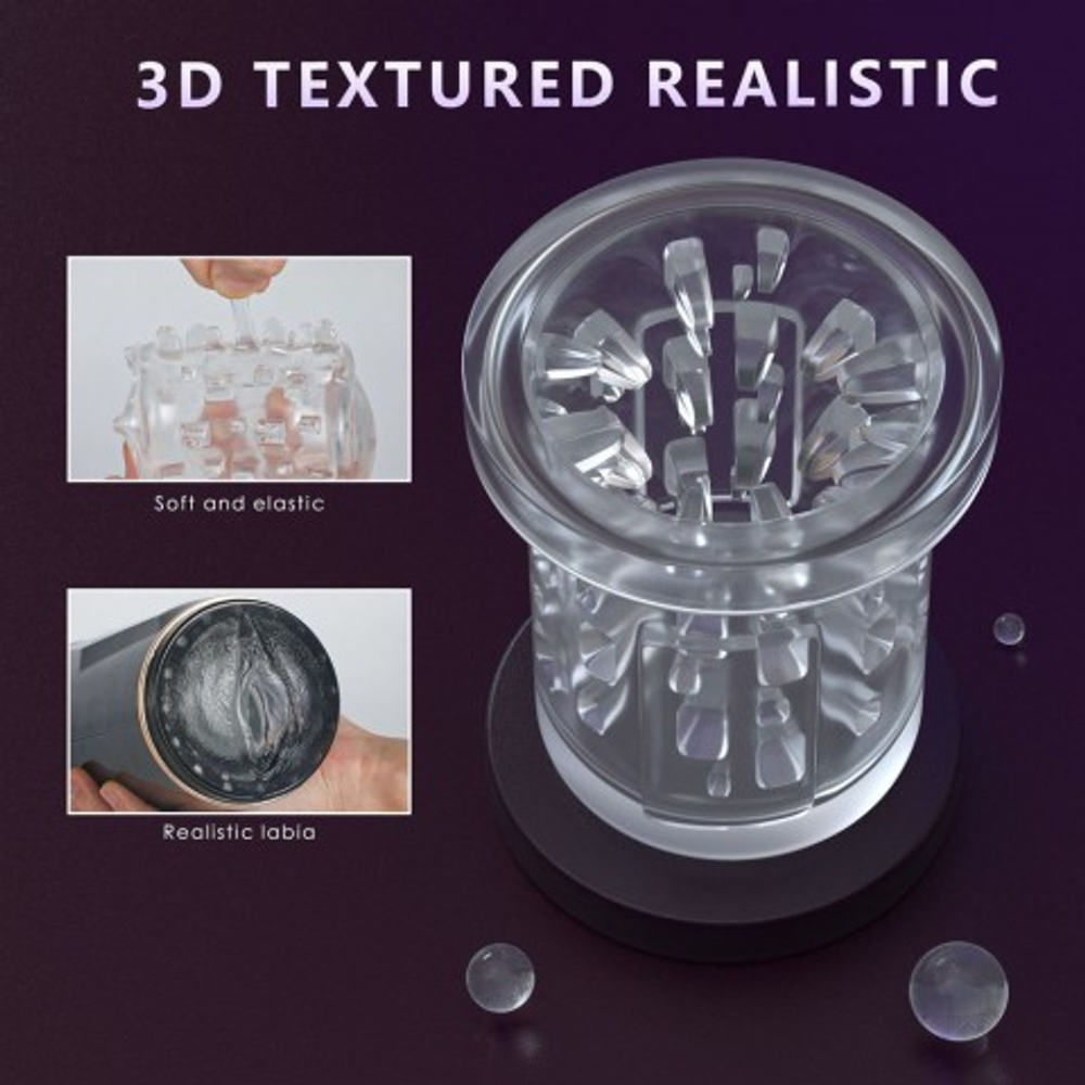 Автоматический мастурбатор с функцией ротации и вращения