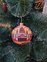 Шар стеклянный "Исакиевский собор",  ручная роспись