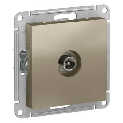 ATLASDESIGN TV РОЗЕТКА оконечная 1дБ, механизм, ШАМПАНЬ