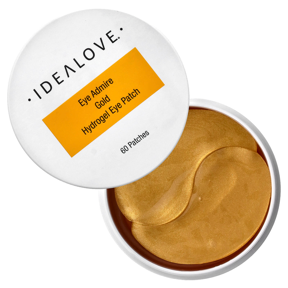 Idealove, Eye Admire, гидрогелевые патчи для глаз с золотом, 60 шт.