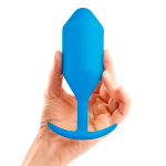 Синяя пробка для ношения 14см b-Vibe Snug Plug 5 BV-013-BLU