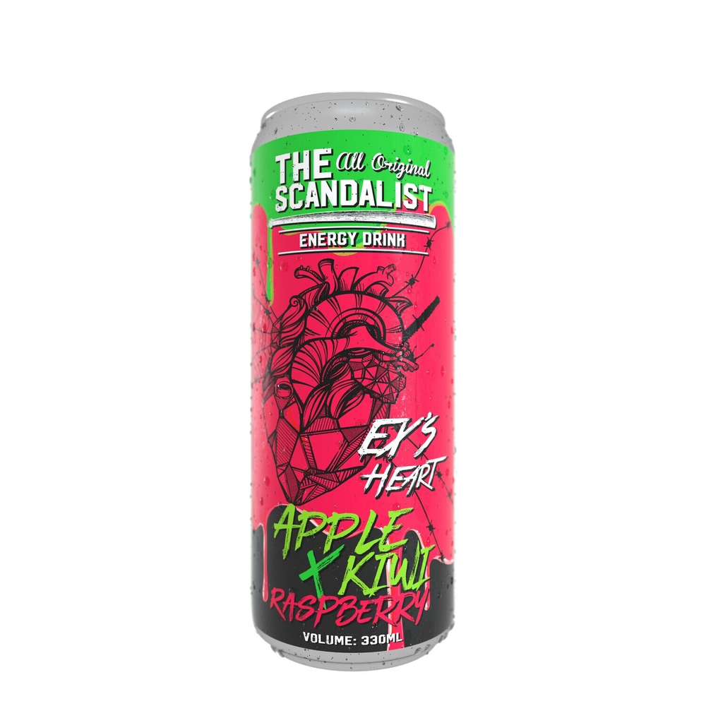 The Scandalist ENERGY DRINK Ex's Heart (Яблоко, киви и малина) 330мл (уп.6)