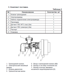 Комплект BAXI для подключения бойлера к котлам AMPERA и 1 конт. газовых ECO-4s, ECOFOUR-10 кОм