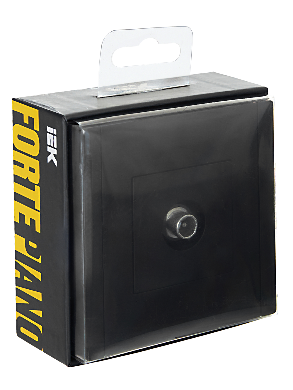 FORTE&PIANO Розетка TV проходная FP129 черный IEK