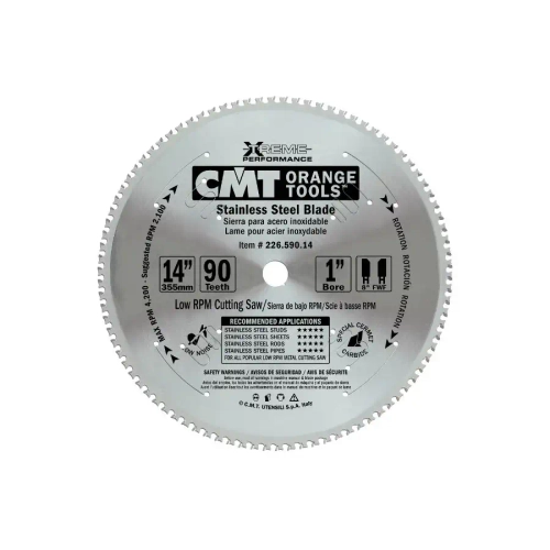 Диск пильный по стали 305x25,4x2,2/1,8 10° 8° FWF Z=80 CMT 226.580.12