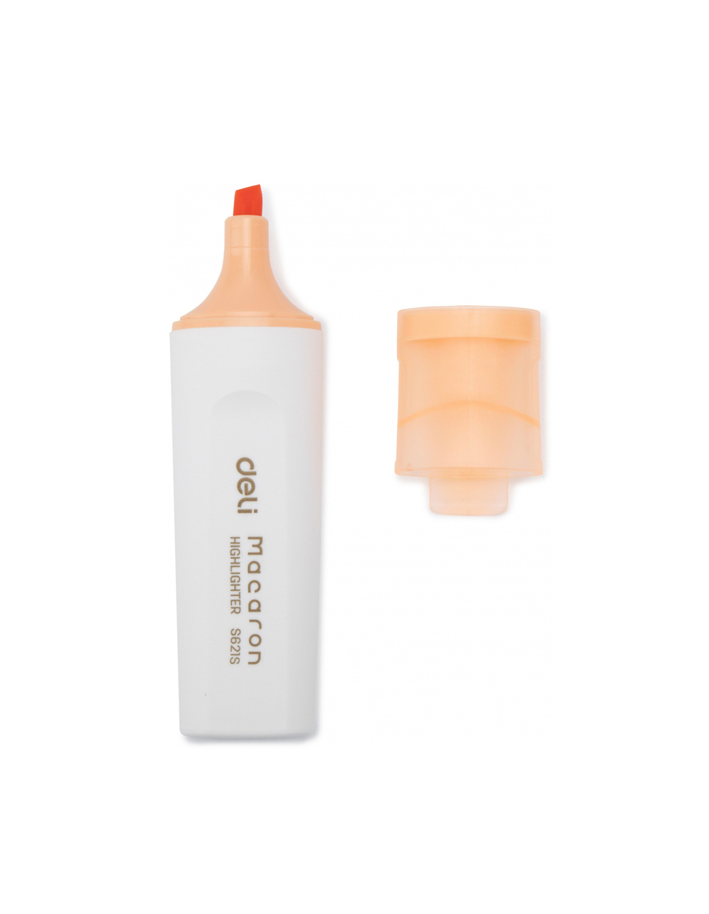 Маркер текстовыделитель DELI Macaron 1-5мм, скошенный, оранжевый ES621