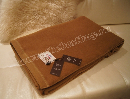 Одеяло тканое из 100% верблюжьей шерсти Gobi - 150x200 (шерстяное)   (Арт.  B99cl10)  - камел