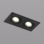 DK3022-BK Встраиваемый светильник, IP 20, 10 Вт, GU5.3, LED, черный, пластик
