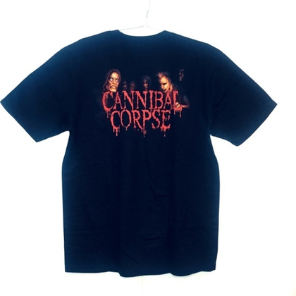 Футболка тайланд Cannibal corpse Череп проткнут ножом (XS)