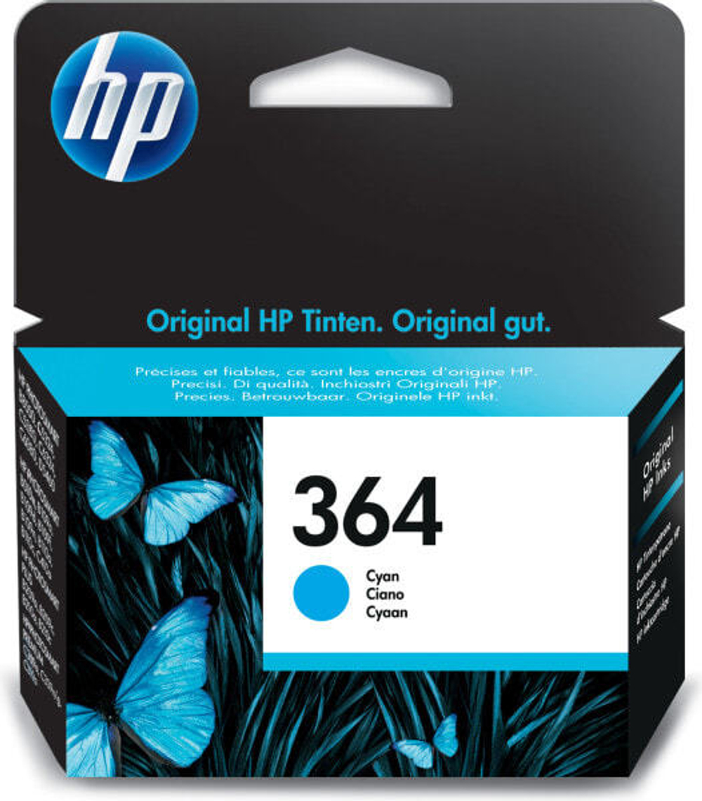 Картридж струйный голубой 1 шт HP 364 CB318EE301