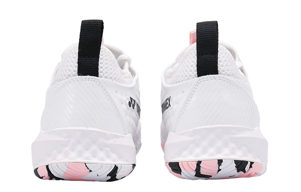 YONEX Breathable Low top Tennis Shoes Women"s White Pink