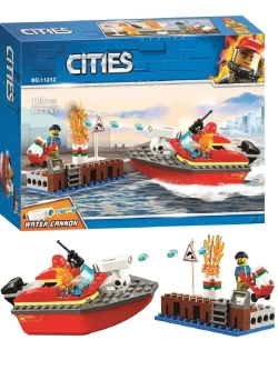 Конструктор Сити "Пожар в порту" 109 деталей/11212