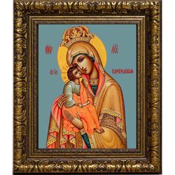 Цареградская икона Божией Матери на холсте