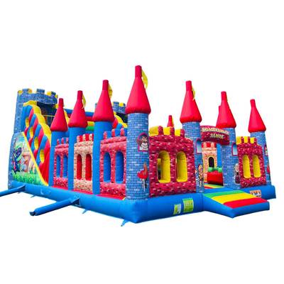 Коммерческий надувной батут «Замок развлечений», 12*7*5,5 м