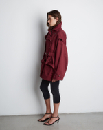 Тренч на молнии из хлопка Берберри бордо