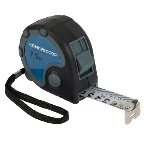 Рулетка 7,5 м 25 мм Компрессор