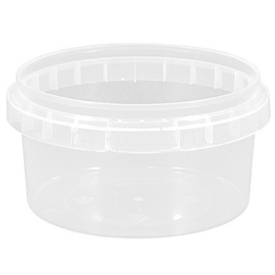 Контейнер круглый 210 мл (Н-49 D-93) упорное кольцо+конт.замок (280 шт.) Перинт б/к