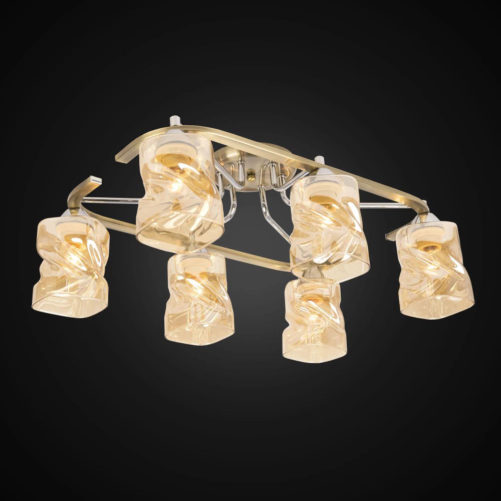 Citilux Плутон CL170162 Люстра потолочная Бронза Хром