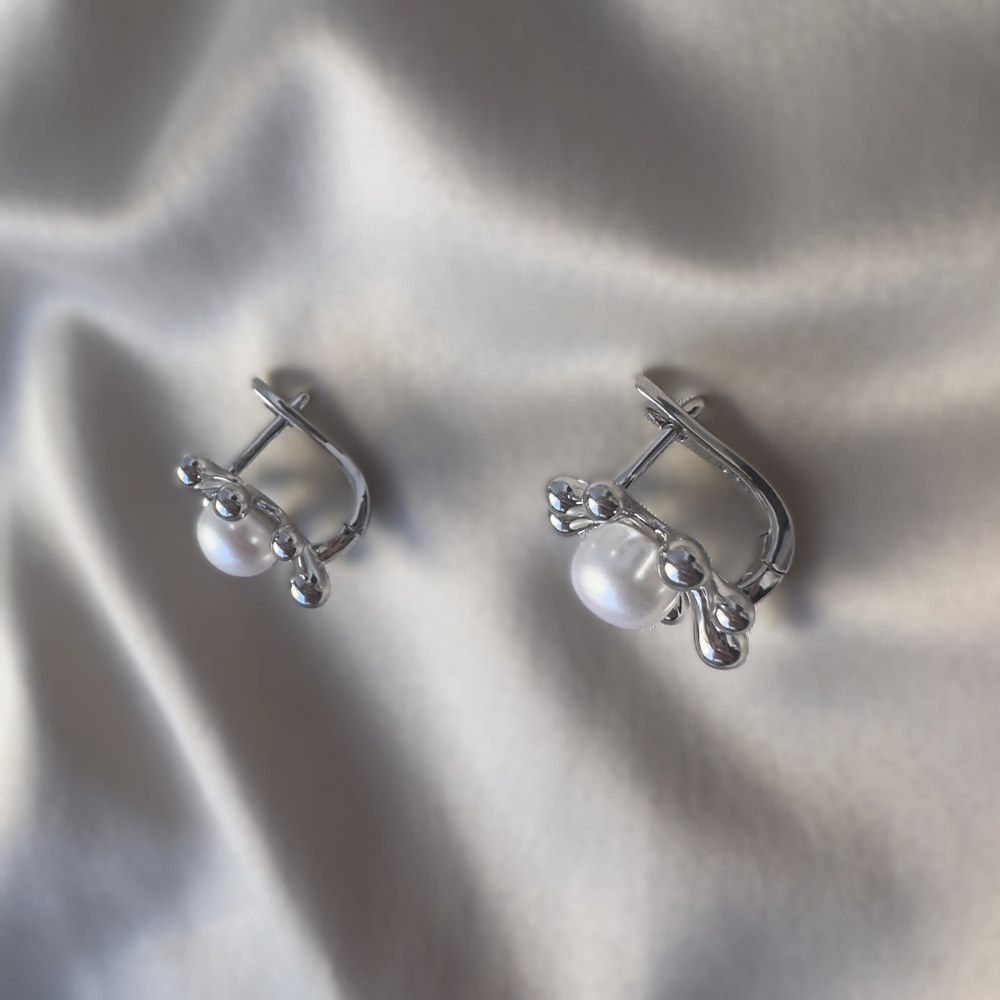 Серьги "Аура нежности" с речным жемчугом