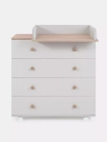 Комод RANT "ELSA PRO" с органайзером 80 см. 4 ящика (арт.125) Crystal Beige