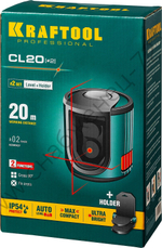 KRAFTOOL CL 20 #2, лазерный нивелир (34700-2)