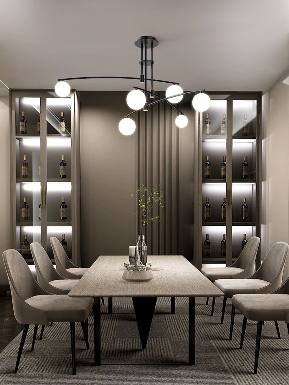 Потолочный светильник 8119P/6 black