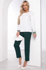 Костюм "Ханна" (белый/зеленый) К8427 LT Collection (Акция)