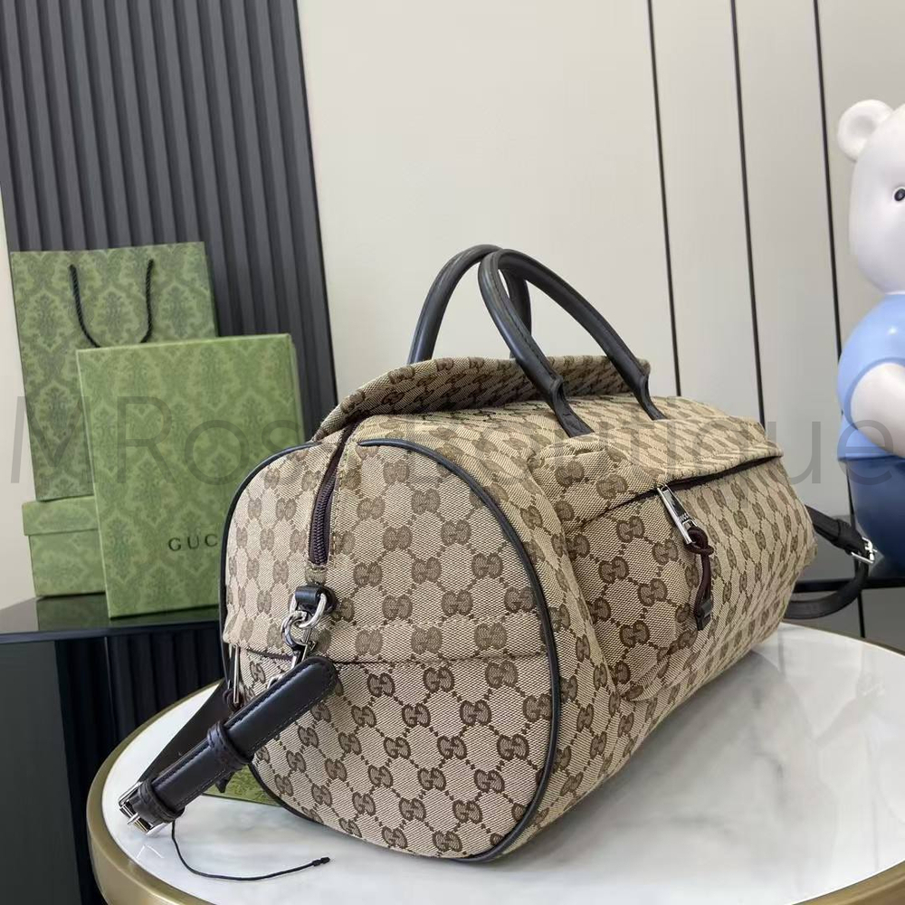 Мужская сумка Gucci GG Canvas Small Duffle Bag бежевая