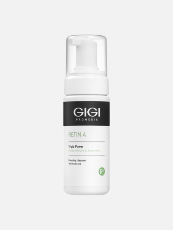 Очищающий мусс для всех типов кожи Triple Power Foaming Cleanser, Retin A, GIGI, 120 мл