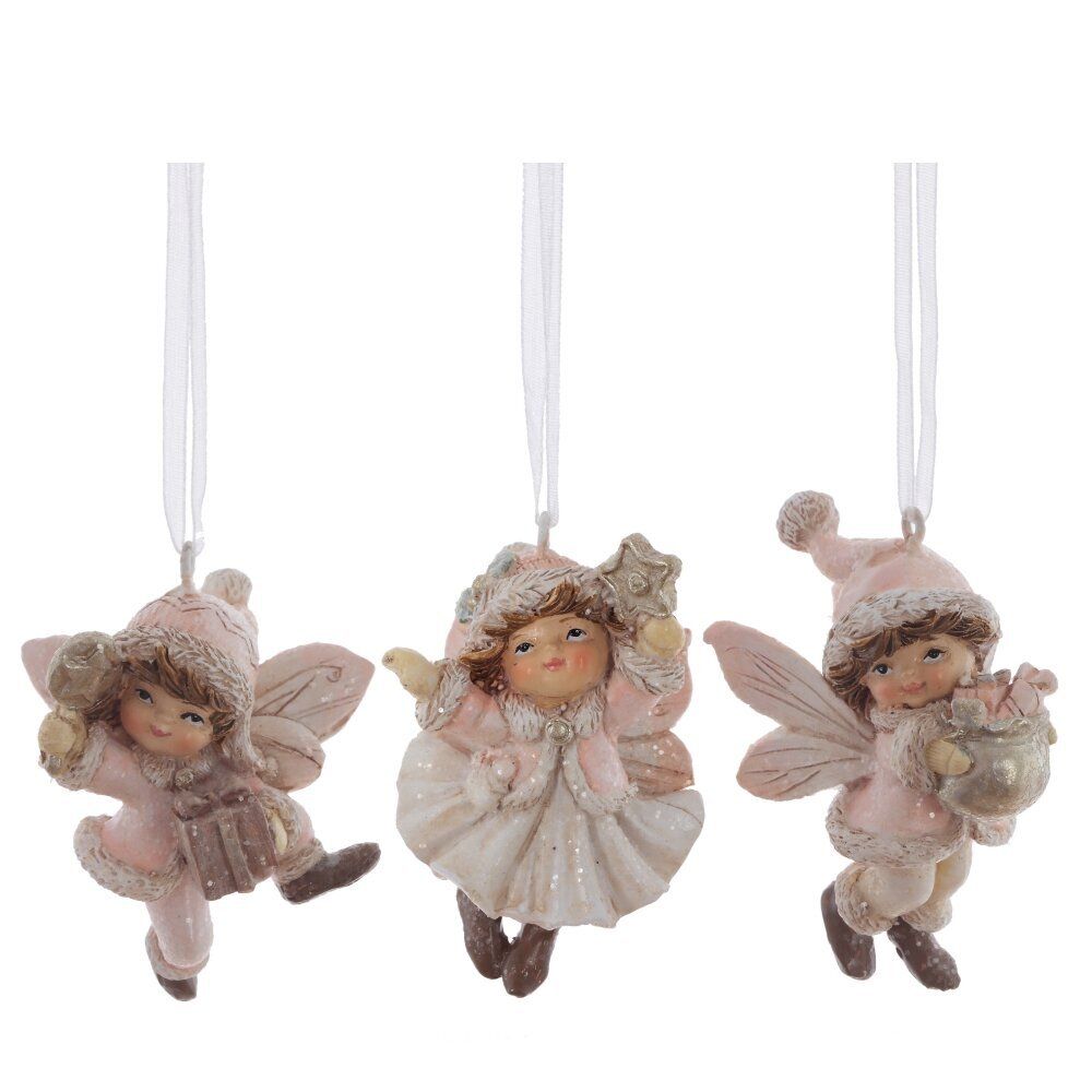 GAEM Изделие декоративное подвесное "Фея", L4 W3 H6,5 см, 3в.