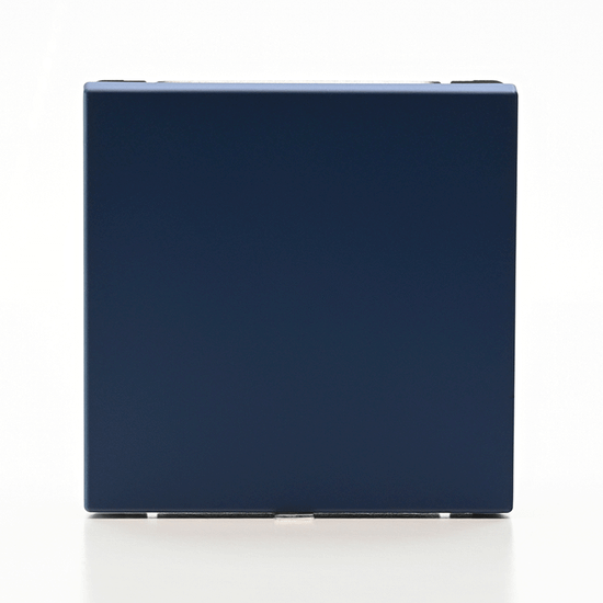 Выключатель кнопочный 1-кл. ArtGallery быстрозажим. клем. механизм аквамарин SE GAL001115S