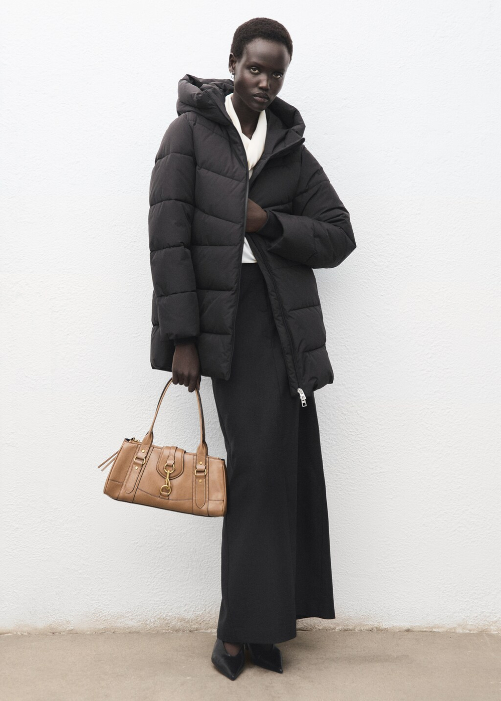 Утеплённый анорак с капюшоном