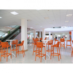 Стул пластиковый барный Siesta Contract Air Bar 75, оранжевый
