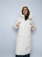 Куртка зимняя удлиненная с капюшоном