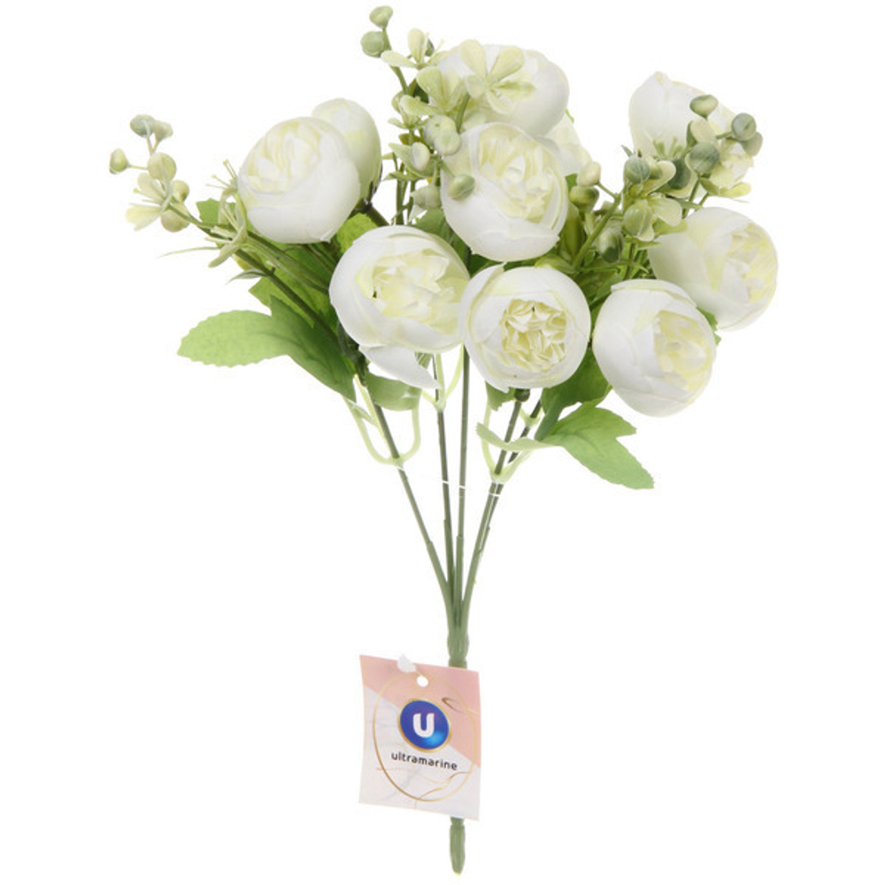 Искусственные цветы «Летнее вдохновение» Пионы 30см цвет белый