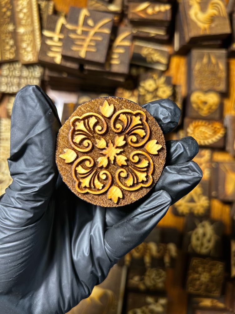 Деревянный штамп 174 (5x5 см) (Уценка!)