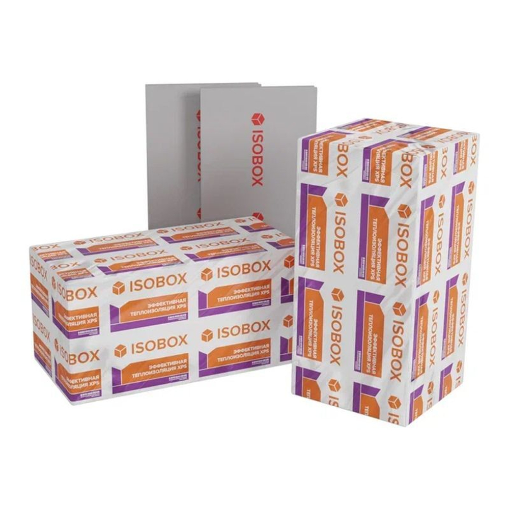 Экструзионный пенополистирол 100 (XPS Изобокс) 1180х580х30 мм 8,9м2/0,27м3