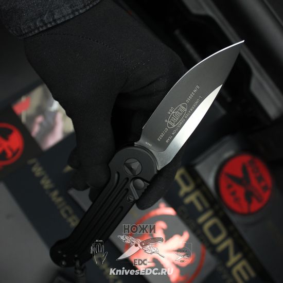 Автоматический нож Microtech LUDT 135-1T c клинком из стали M390, рукоять алюминий