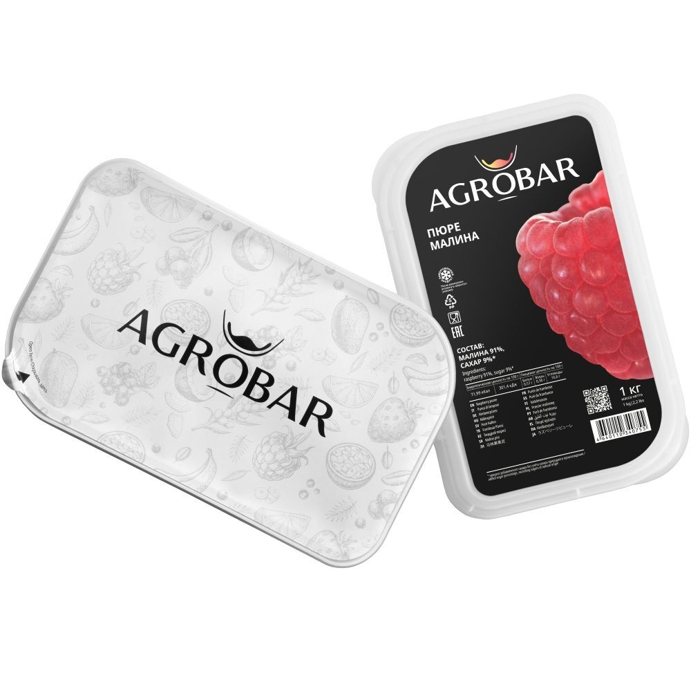 Фруктовое пюре Малина, Agrobar, Россия